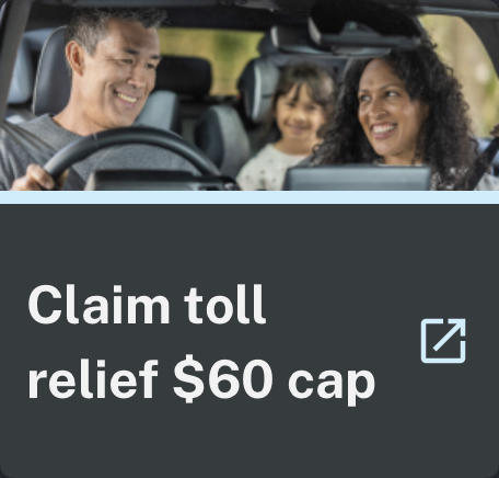 Claim toll relief $60 cap